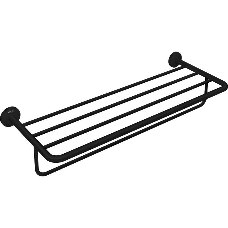 Półka na ręczniki z wieszakiem Czarny Matowy Universal Circular AXOR 42843670