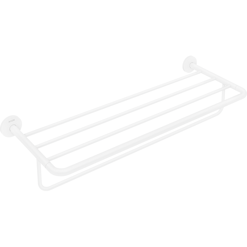 Półka na ręczniki z wieszakiem Biały Matowy Universal Circular AXOR 42843700