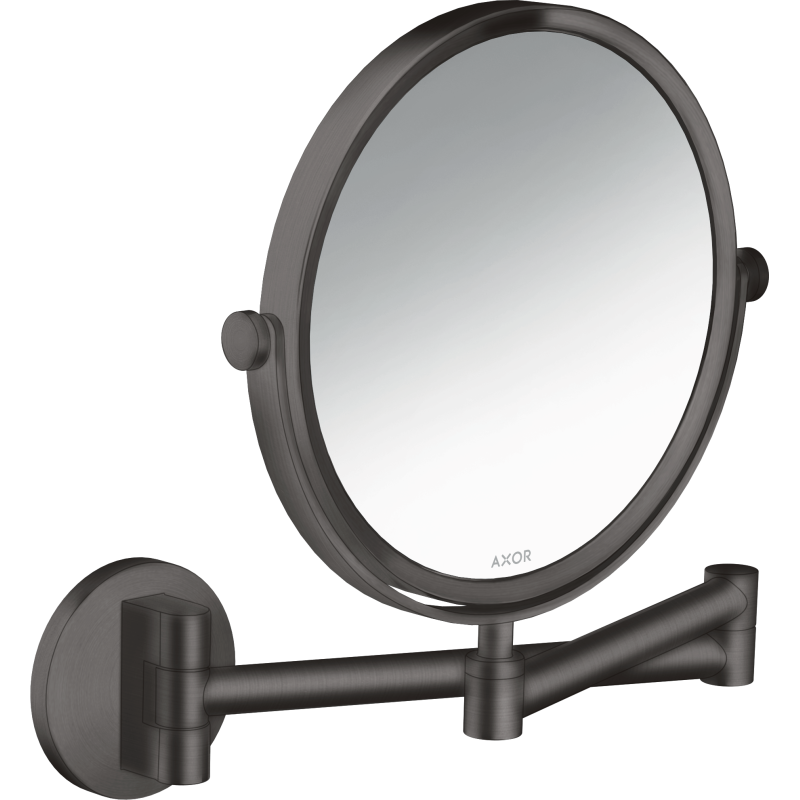 Lusterko kosmetyczne Czarny Chrom Szczotkowany Universal Circular AXOR 42849340