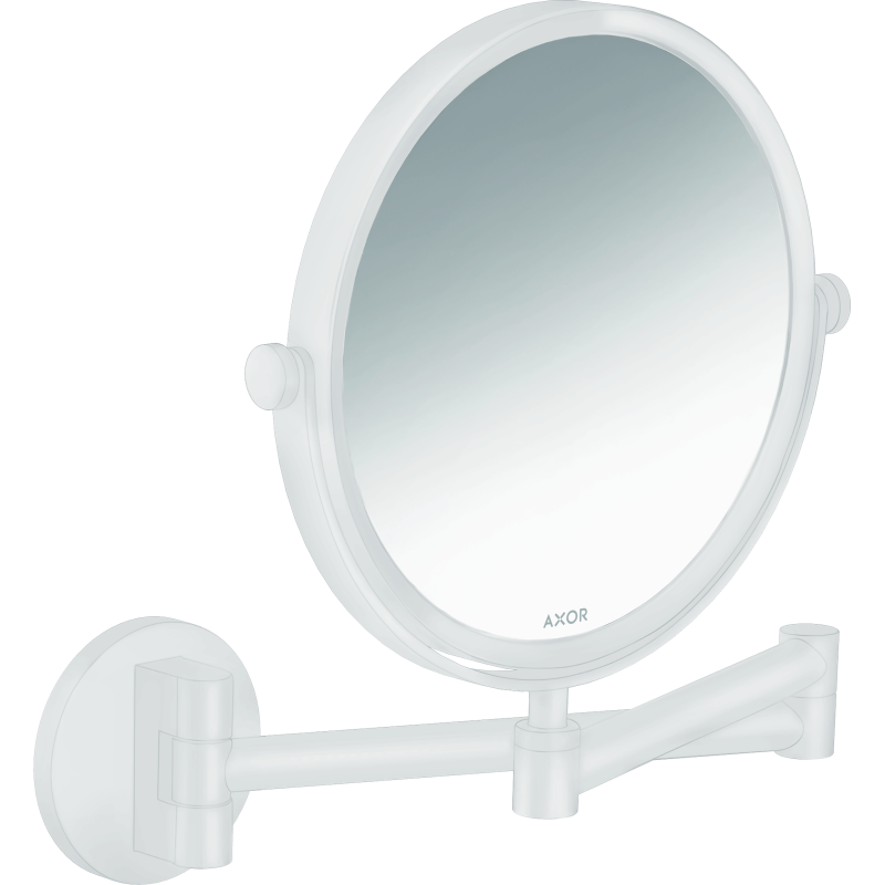 Lusterko kosmetyczne Biały Matowy Universal Circular AXOR 42849700