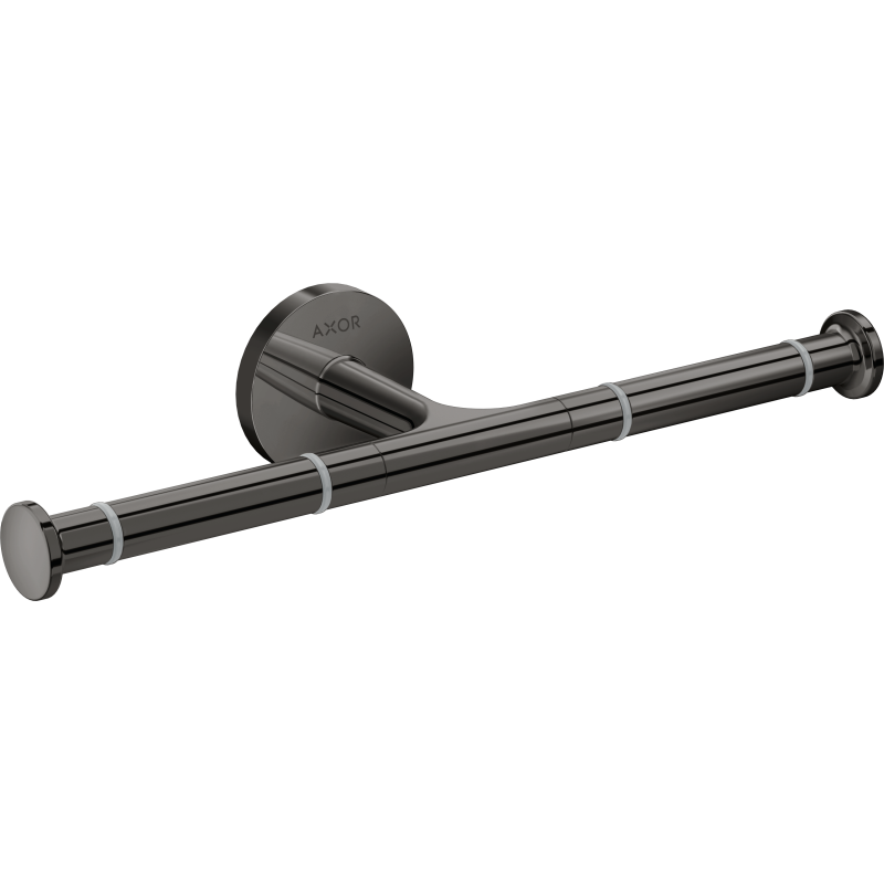 Uchwyt na papier toaletowy, podwójny Czarny Chrom Polerowany Universal Circular AXOR 42857330