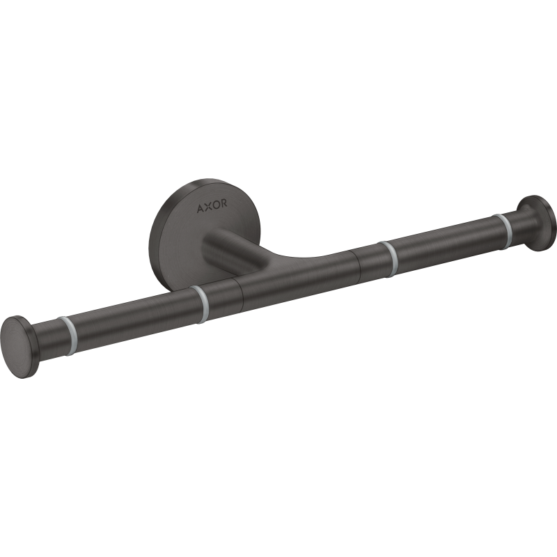 Uchwyt na papier toaletowy, podwójny Czarny Chrom Szczotkowany Universal Circular AXOR 42857340