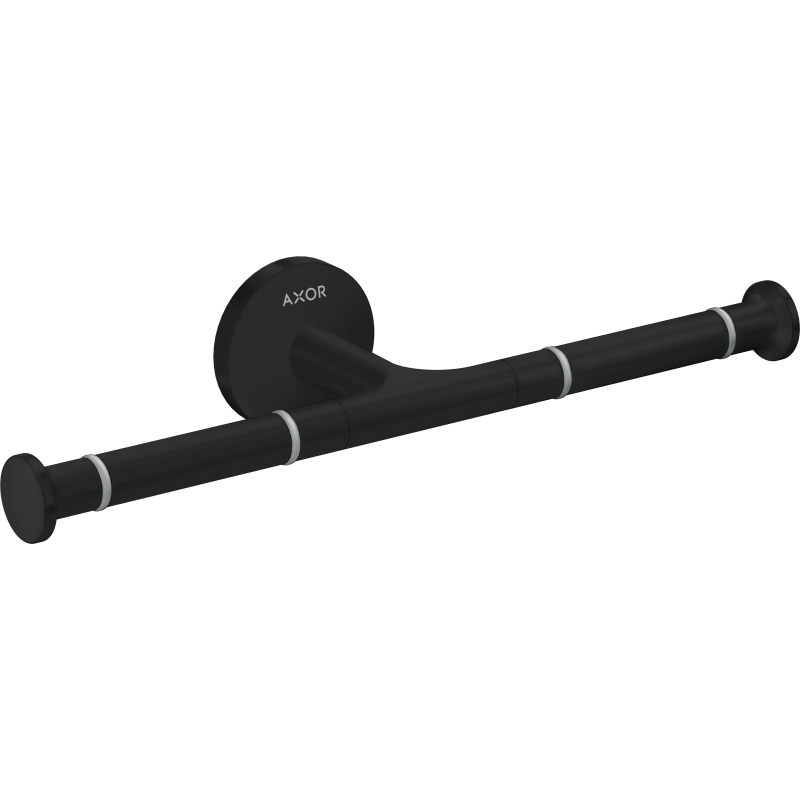 Uchwyt na papier toaletowy, podwójny Czarny Matowy Universal Circular AXOR 42857670