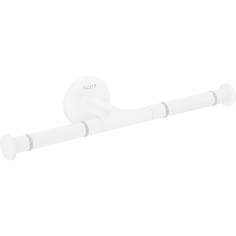 Uchwyt na papier toaletowy, podwójny Biały Matowy Universal Circular AXOR 42857700