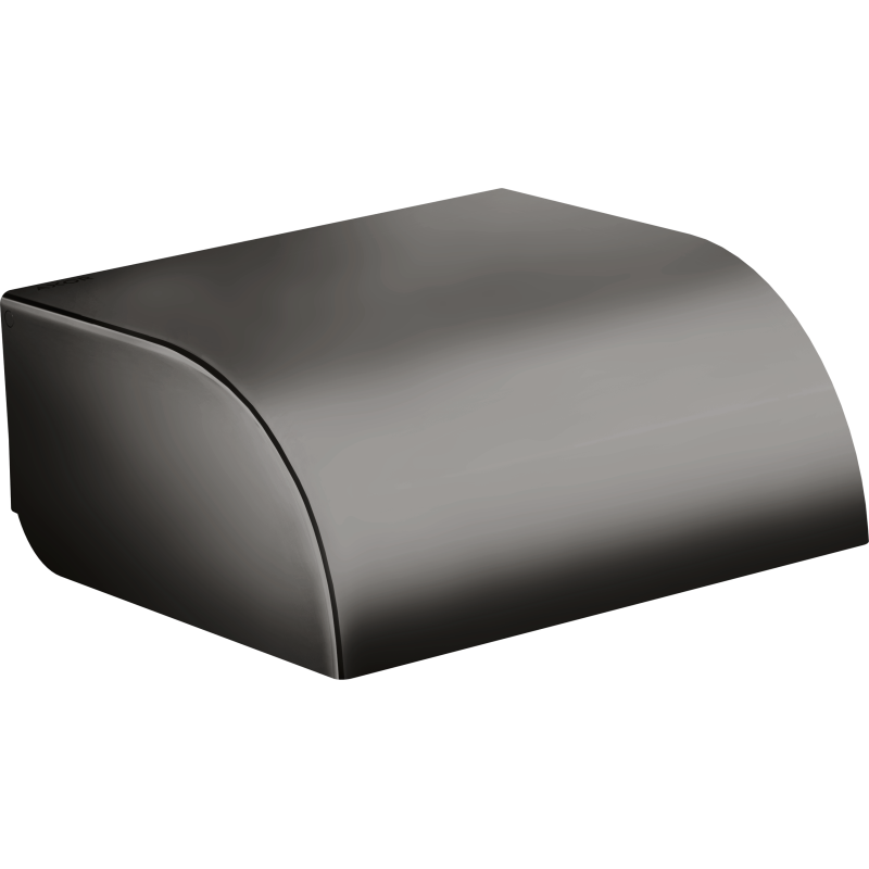 Uchwyt na papier toaletowy z osłoną Czarny Chrom Polerowany Universal Circular AXOR 42858330