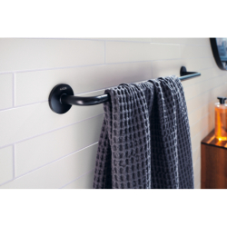 Wieszak na ręcznik kąpielowy 600 mm Czarny Matowy Universal Circular AXOR 42860670