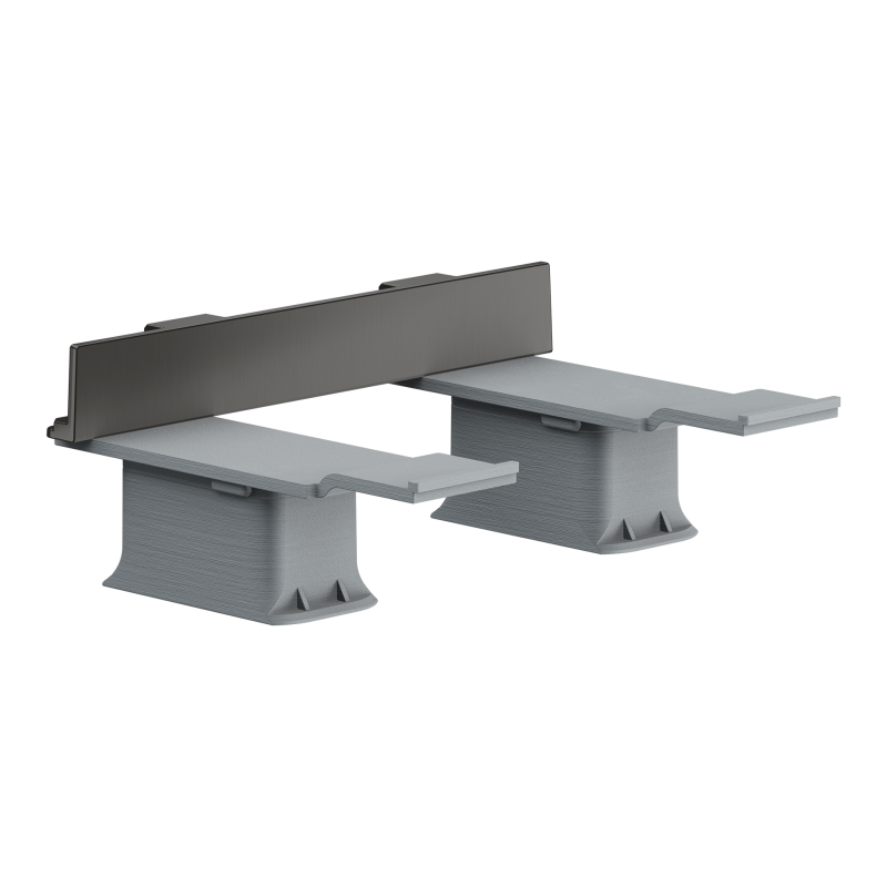 Zestaw adapterów Czarny Chrom Szczotkowany Universal Softsquare AXOR 42870340
