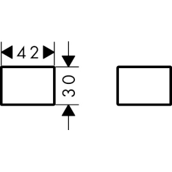 Zaślepki Brąz Szczotkowany Universal Softsquare AXOR 42871140
