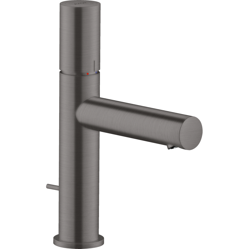 Jednouchwytowa bateria umywalkowa 110 z uchwytem Zero i kpl odpływowym z cięgłem Czarny Chrom Szczotkowany Uno AXOR 45001340