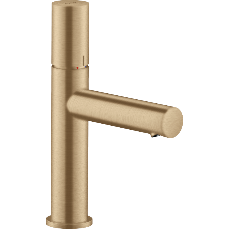 Jednouchwytowa bateria umywalkowa 110 z uchwytem Zero i niezamykanym kompletem odpływowym Brąz Szczotkowany Uno AXOR 45002140