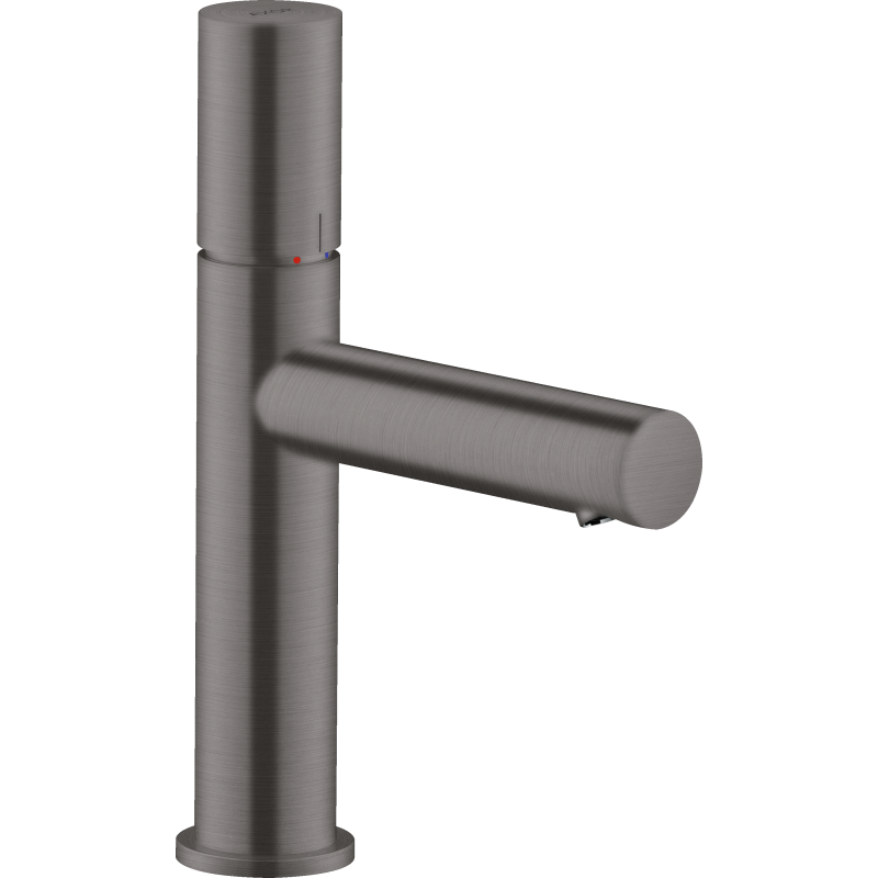 Jednouchwytowa bateria umywalkowa 110 z uchwytem Zero i niezamykanym kpl odpływowym Czarny Chrom Szczotkowany Uno AXOR 45002340