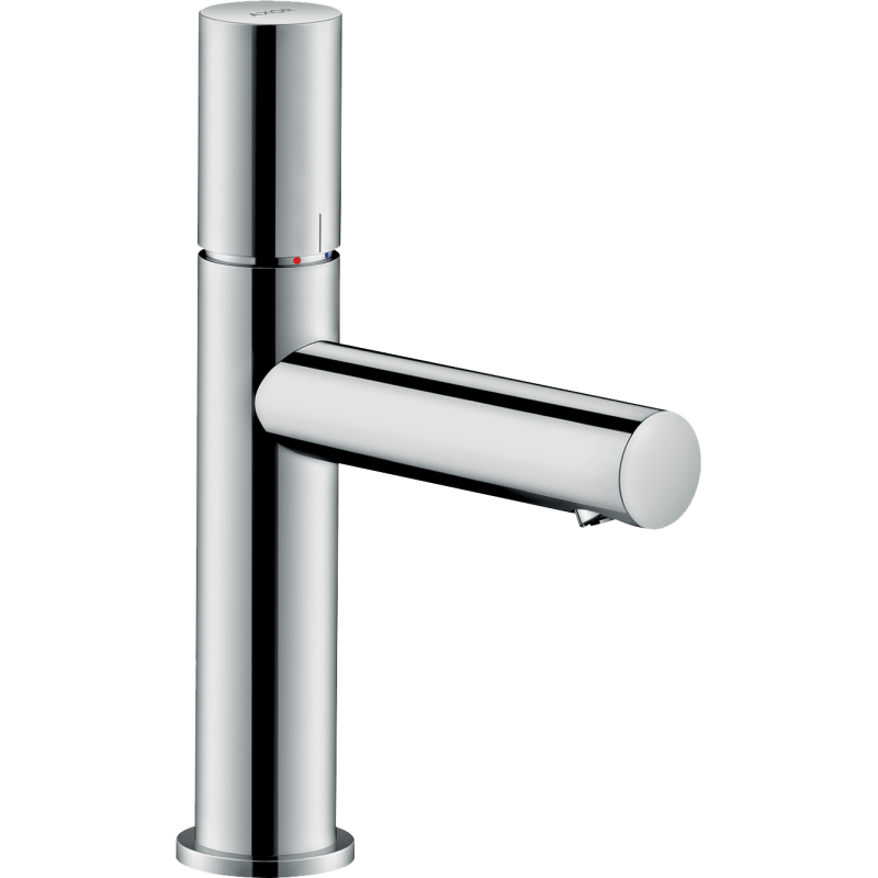 Jednouchwytowa bateria umywalkowa 110 z uchwytem Zero i niezamykanym kpl odpływowym Stal Szlachetna Optyczna Uno AXOR 45002800