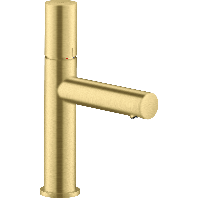 Jednouchwytowa bateria umywalkowa 110 z uchwytem Zero i niezamykanym kompletem odpływowym Mosiądz Szczotkowany Uno AXOR 45002950