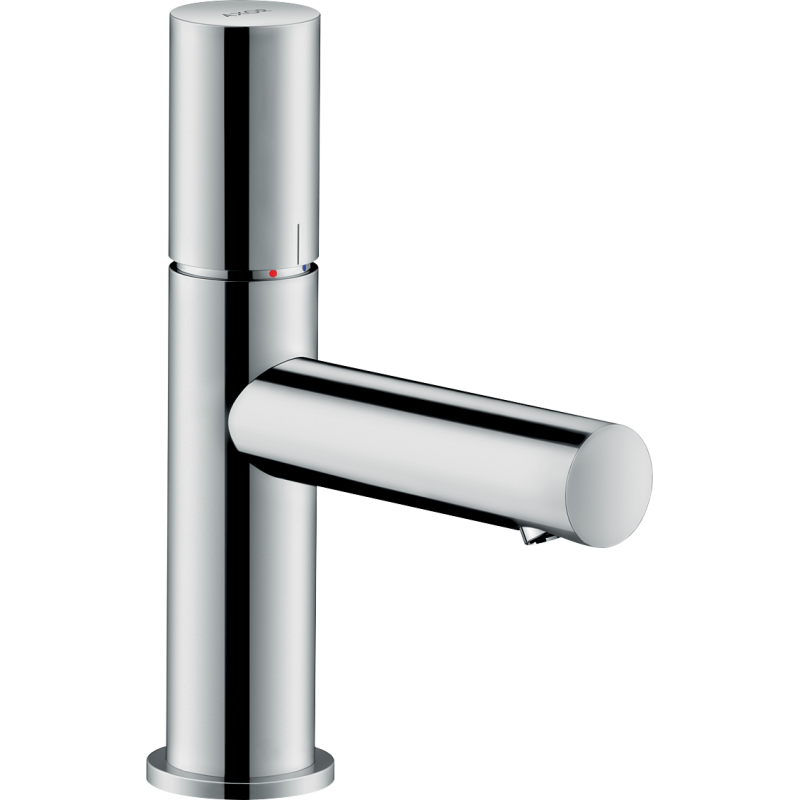 Jednouchwytowa bateria umywalkowa 80 z uchwytem Zero i niezamykanym kpl odpływowym Czerwony Złoty Szczotkowany Uno AXOR 45005310