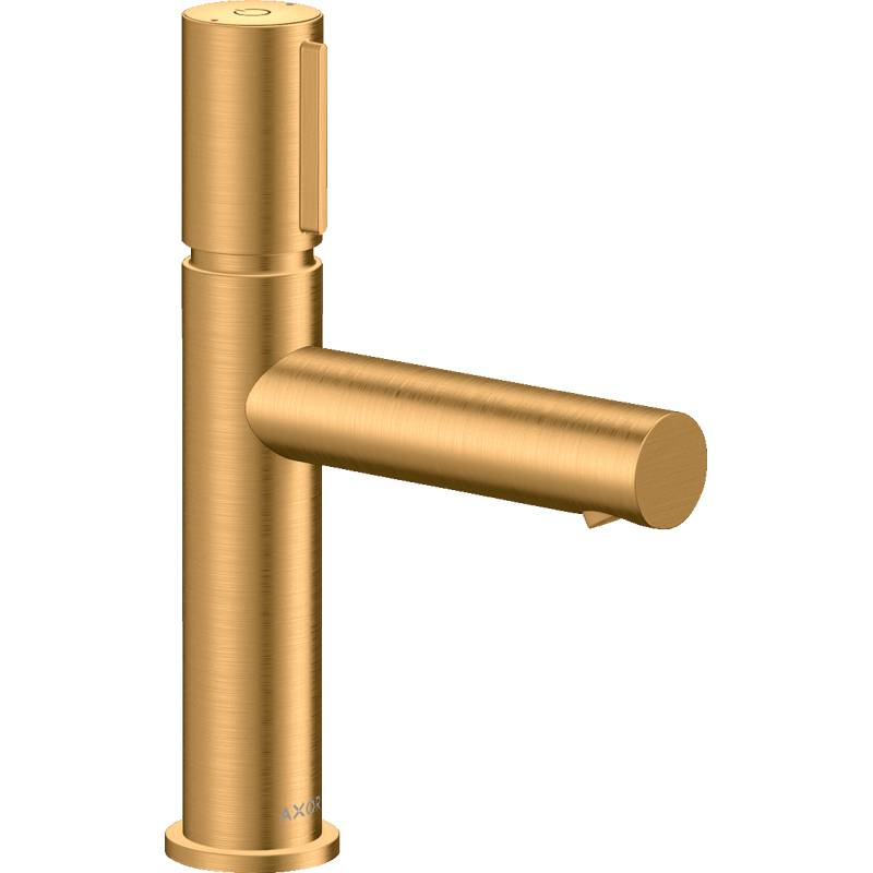 Bateria umywalkowa Select 110 z niezamykanym kompletem odpływowym Złoty Optyczny Szczotkowany Uno AXOR 45012250