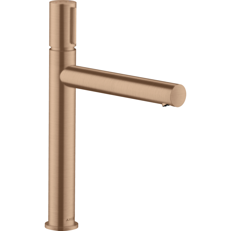 Bateria umyw. Select 200 do umywalek nablatowych z niezamykanym kpl odpływowym Czerwony Złoty Szczotkowany Uno AXOR 45013310