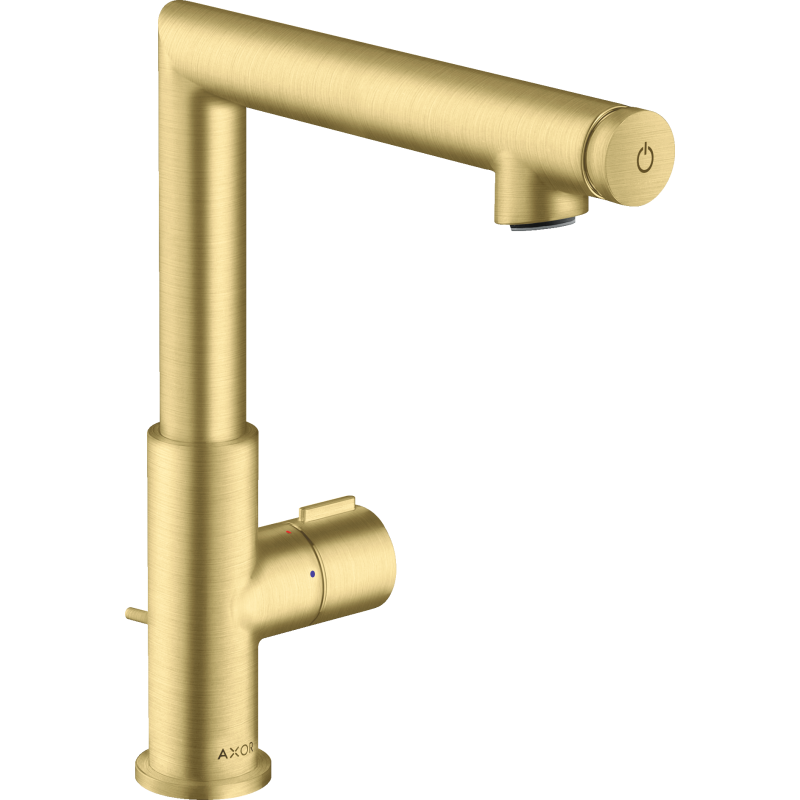 Bateria umywalkowa Select 220 z kompletem odpływowym z cięgłem Mosiądz Szczotkowany Uno AXOR 45016950