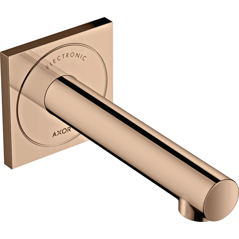 Elektroniczna bateria umywalkowa z wylewką 161 mm, ścienna, podtynkowa Czerwony Złoty Polerowany Uno AXOR 45110300