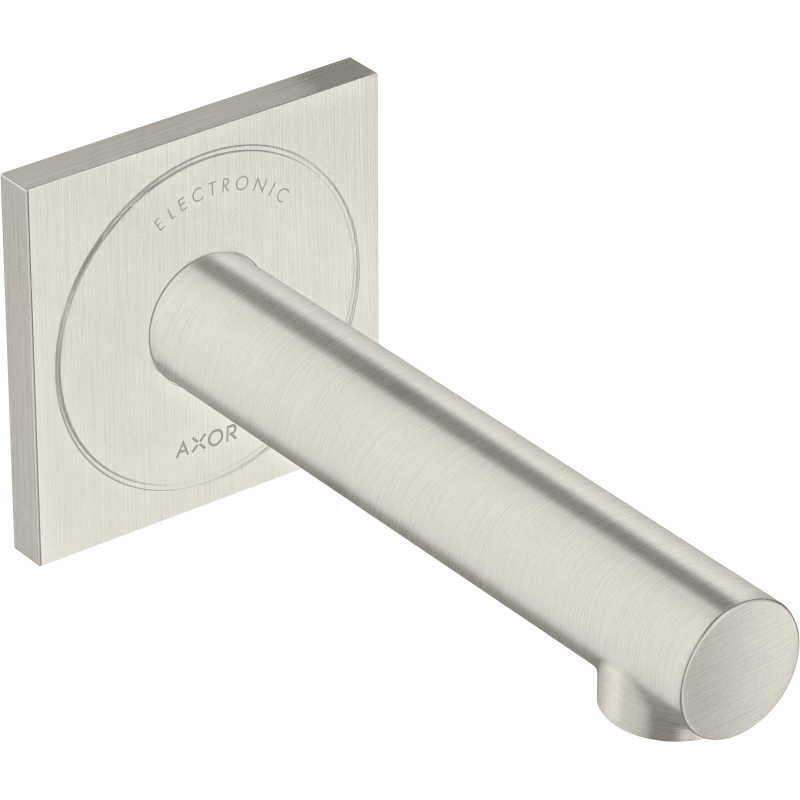 Elektroniczna bateria umywalkowa z wylewką 161 mm, ścienna, podtynkowa Stal Szlachetna Optyczna Uno AXOR 45110800