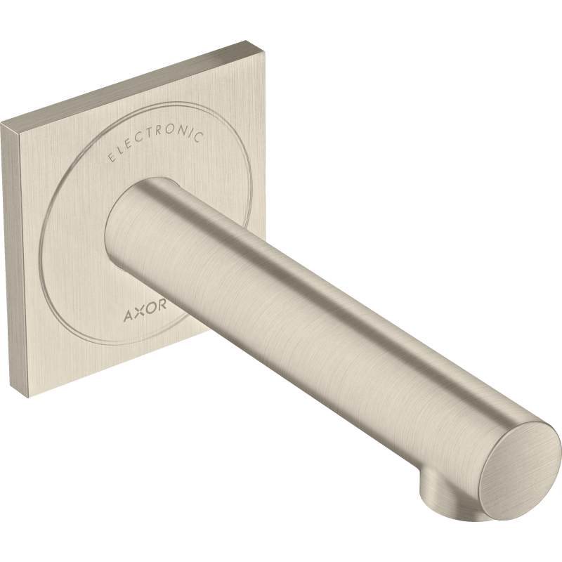 Elektroniczna bateria umywalkowa z wylewką 161 mm, ścienna, podtynkowa Nikiel Szczotkowany Uno AXOR 45110820