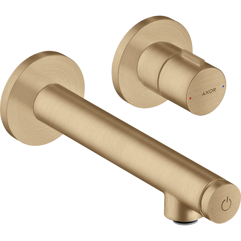 Bateria umywalkowa Select z wlewką 158 mm, ścienna, podtynkowa Brąz Szczotkowany Uno AXOR 45112140