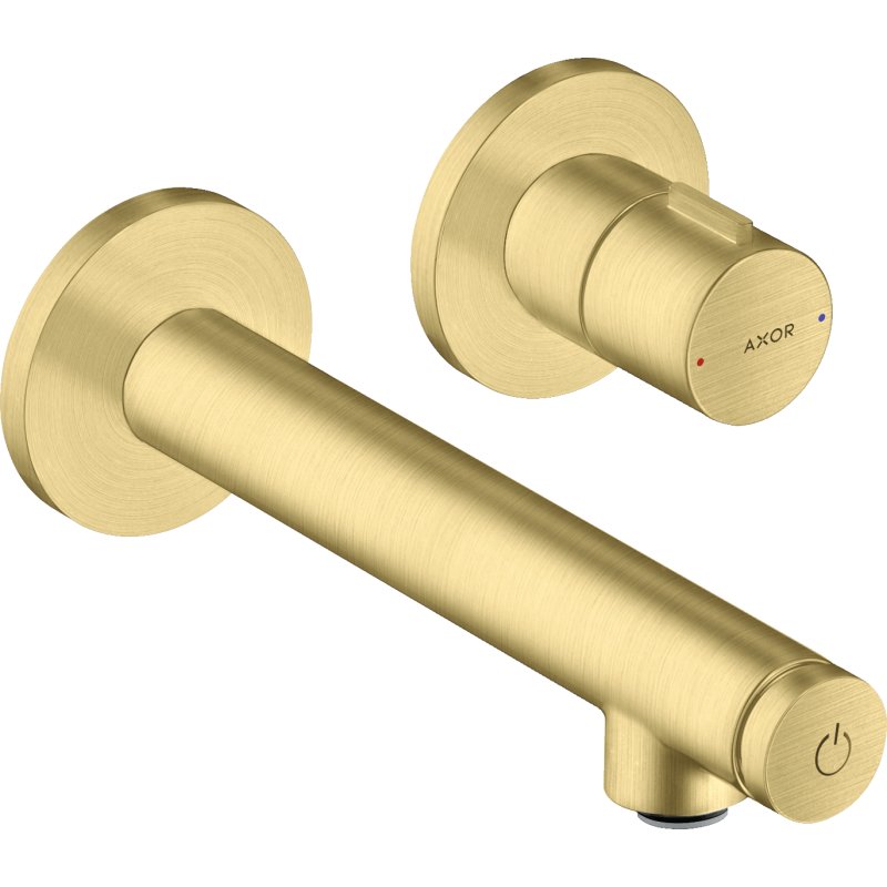 Bateria umywalkowa Select z wlewką 158 mm, ścienna, podtynkowa Mosiądz Szczotkowany Uno AXOR 45112950