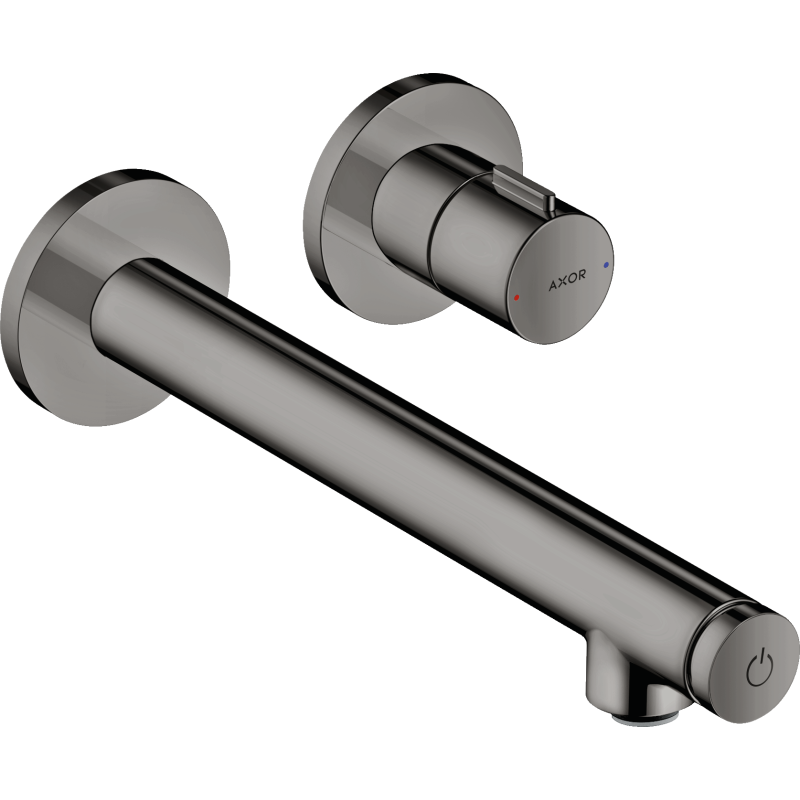 Bateria umywalkowa Select z wylewką 221 mm, ścienna, podtynkowa Czarny Chrom Polerowany Uno AXOR 45113330