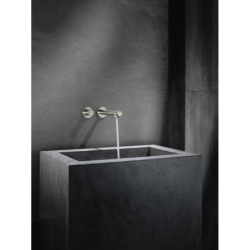 Bateria umywalkowa Select z wylewką 221 mm, ścienna, podtynkowa Stal Szlachetna Optyczna Uno AXOR 45113800