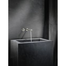 Bateria umywalkowa Select z wylewką 221 mm, ścienna, podtynkowa Nikiel Szczotkowany Uno AXOR 45113820