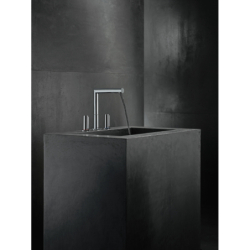 3-otworowa bateria umywalkowa 200 z uchwytami Zero i kompletem odpływowym z cięgłem Chrom Uno AXOR 45133000