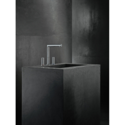 3-otworowa bateria umywalkowa 200 z uchwytami Zero i kompletem odpływowym z cięgłem Chrom Uno AXOR 45133000