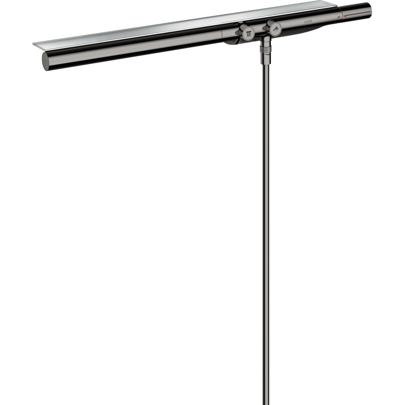 Bateria termo. 800 Universal do 2 odbiorników, natynkowo/podtynkowa Czarny Chrom Polerowany ShowerSolutions AXOR 45440330