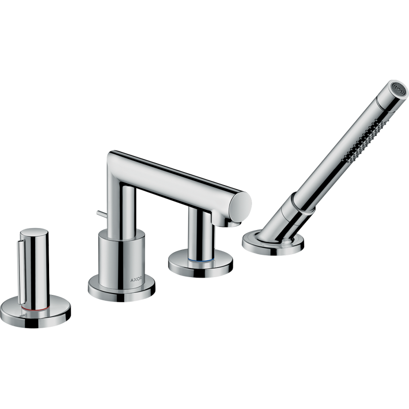 4-otworowa bateria na brzeg wanny z uchwytami Zero Chrom Uno AXOR 45444000