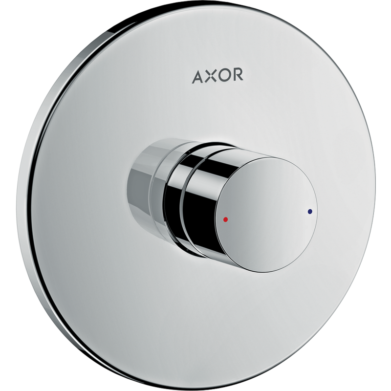 Jednouchwytowa bateria prysznicowa z uchwytem Zero, podtynkowa Stal Szlachetna Optyczna Uno AXOR 45605800