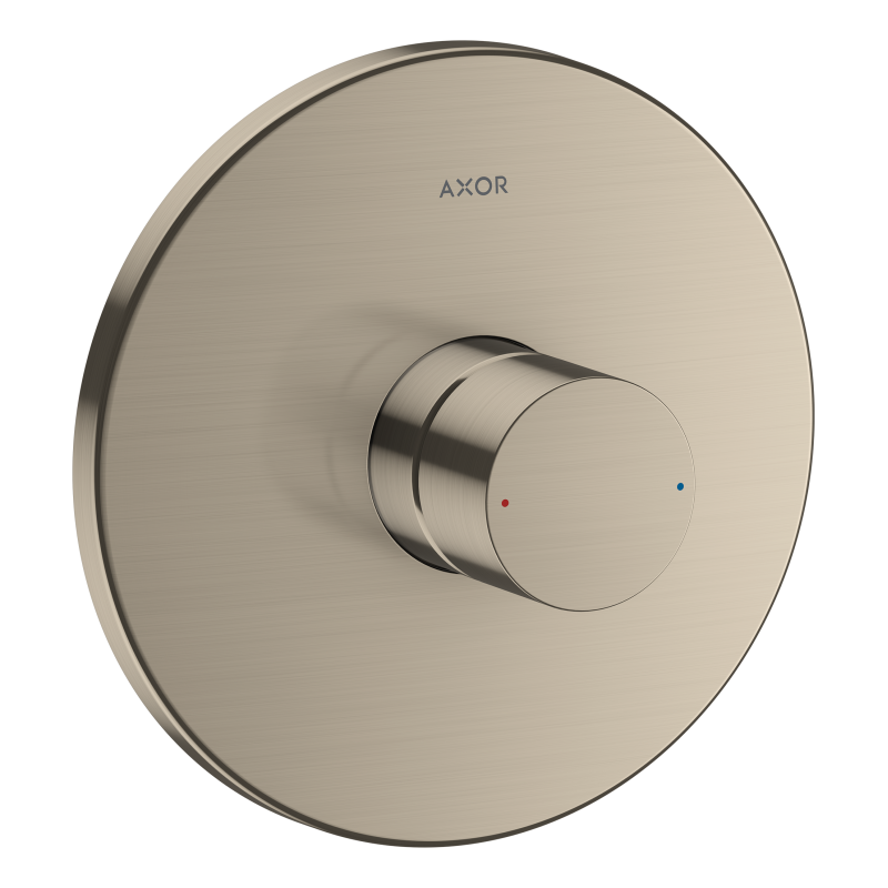 Jednouchwytowa bateria prysznicowa z uchwytem Zero, podtynkowa Nikiel Szczotkowany Uno AXOR 45605820