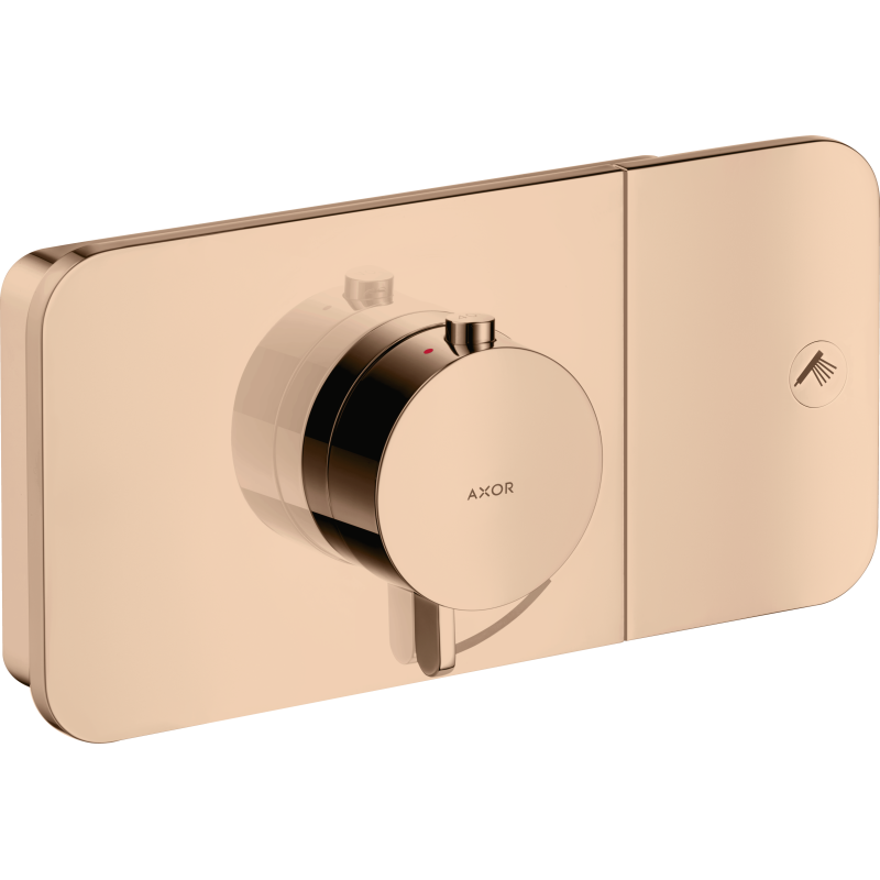 Moduł termostatyczny do 1 odbiornika, podtynkowa Czerwony Złoty Polerowany One AXOR 45711300