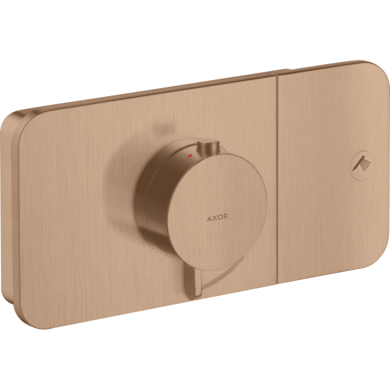 Moduł termostatyczny do 1 odbiornika, podtynkowa Czerwony Złoty Szczotkowany One AXOR 45711310
