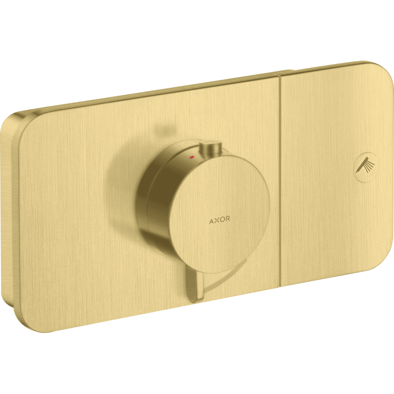 Moduł termostatyczny do 1 odbiornika, podtynkowa Mosiądz Szczotkowany One AXOR 45711950