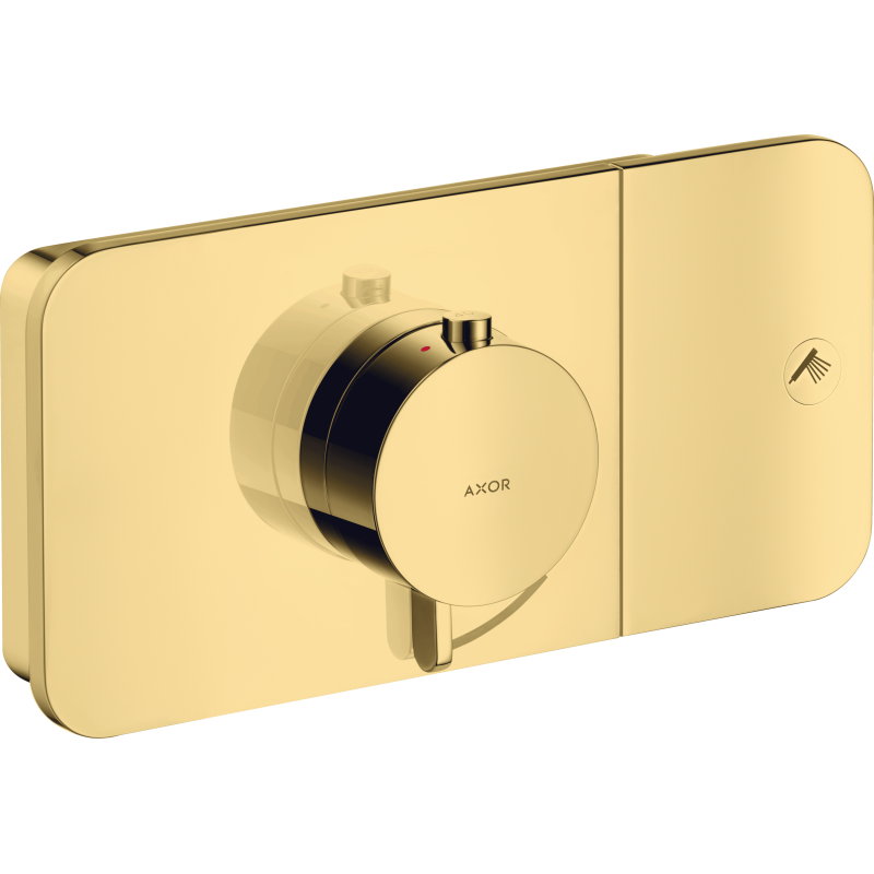 Moduł termostatyczny do 1 odbiornika, podtynkowa Złoty Optyczny Polerowany One AXOR 45711990