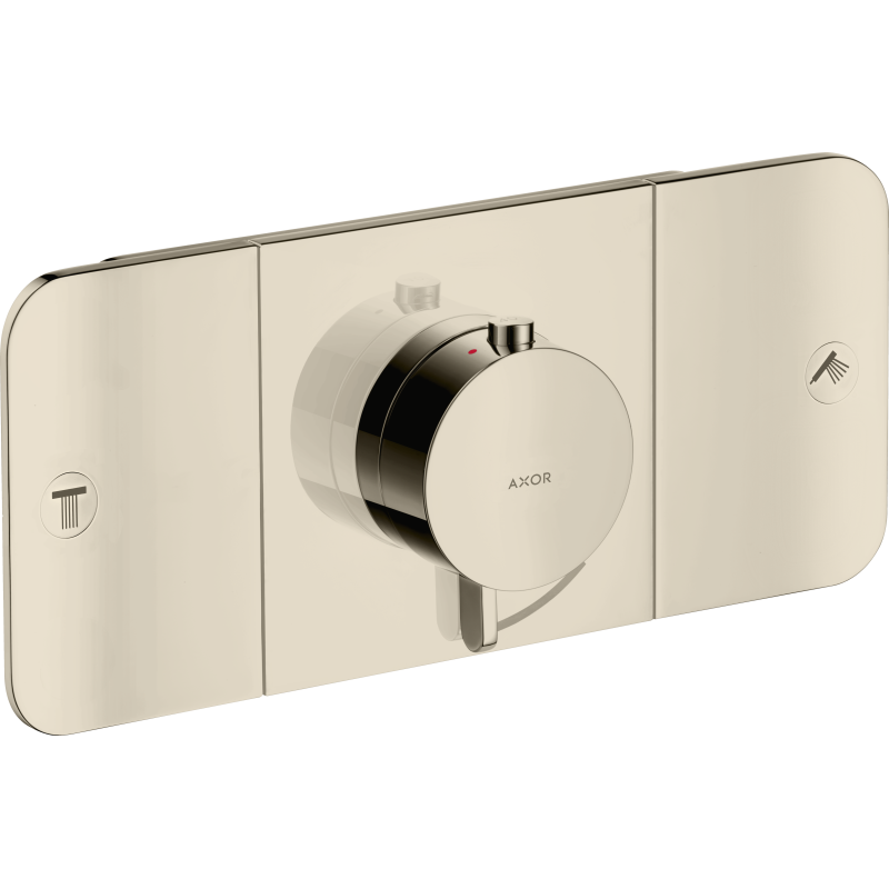 Moduł termostatyczny do 2 odbiorników, podtynkowy Nikiel Polerowany One AXOR 45712830