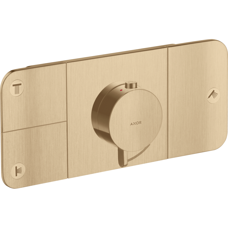 Moduł termostatyczny do 3 odbiorników, podtynkowy Brąz Szczotkowany One AXOR 45713140