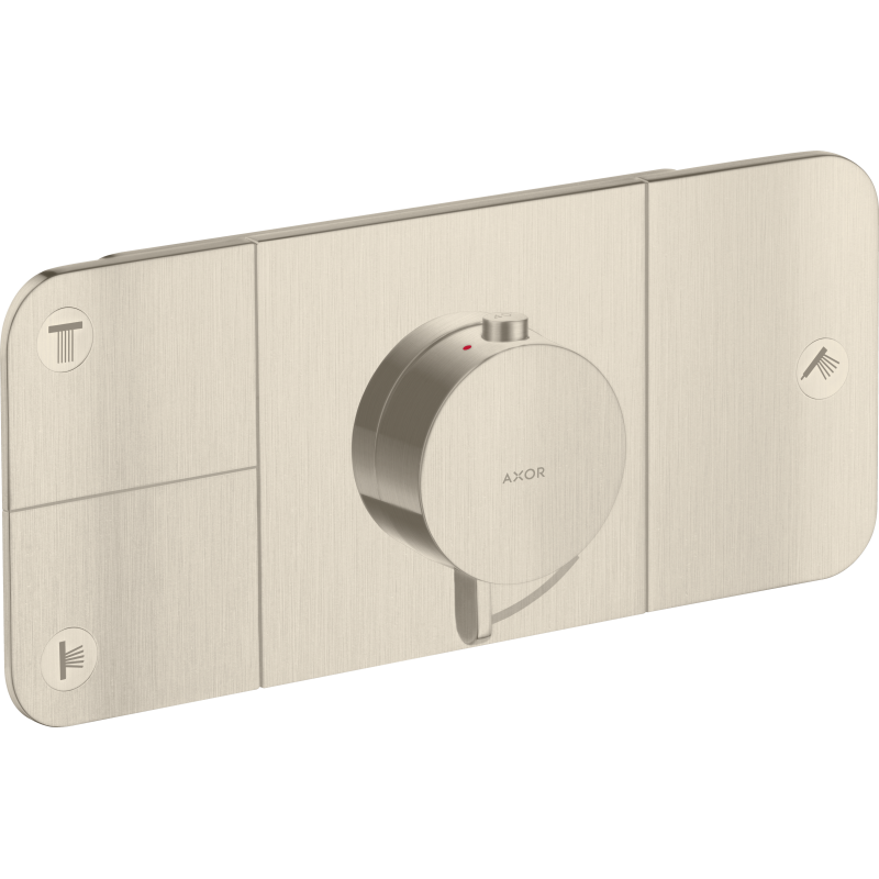 Moduł termostatyczny do 3 odbiorników, podtynkowy Nikiel Szczotkowany One AXOR 45713820