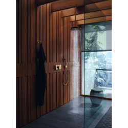 Moduł termostatyczny do 3 odbiorników, podtynkowy Złoty Optyczny Polerowany One AXOR 45713990