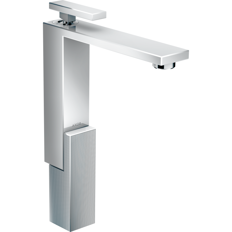 Bateria umywalkowa 280 do umywalek nablatowych z kpl odpływowym Push-Open, szlif diamentowy Chrom Edge AXOR 46031000