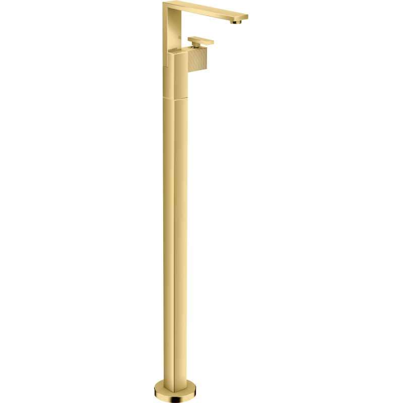 Bateria umywalkowa z kpl odpływowym Push-Open, wolnostojąca, szlif diamentowy Złoty Optyczny Polerowany Edge AXOR 46041990