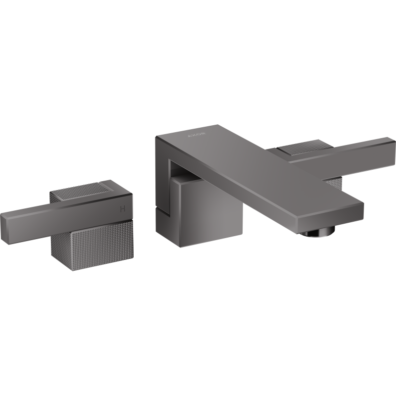 3-otw. Bateria umyw. z wyl. 190 mm i kpl odpływ. Push-Open, ścienna, podtynkowa, Czarny Chrom poler Edge AXOR 46061330
