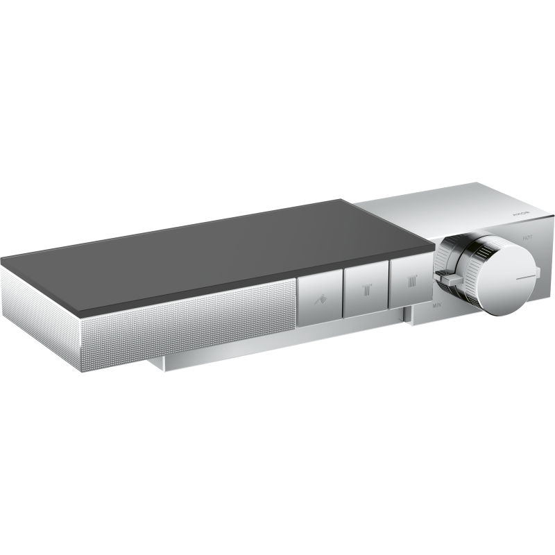 Bateria termostatyczna do 3 odbiorników, natynkowo/podtynkowa, szlif diamentowy Chrom Edge AXOR 46141000