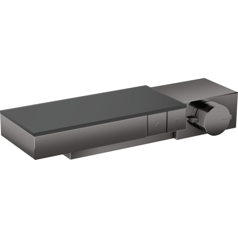 Bateria termostatyczna do 2 odbiorników, natynkow/podtynkowa, szlif diamentowy Czarny Chrom Polerowany Edge AXOR 46241330