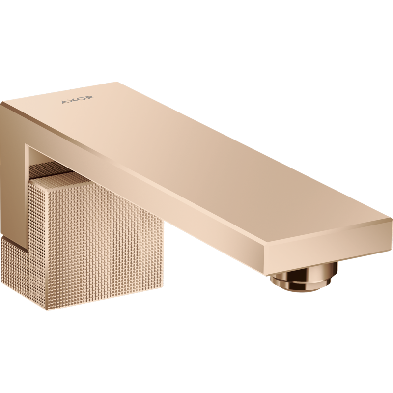 Wylewka wannowa, szlif diamentowy Czerwony Złoty Polerowany Edge AXOR 46411300