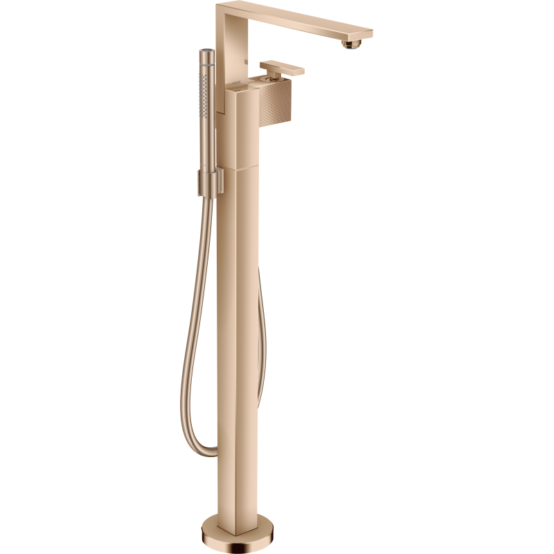 Jednouchwytowa bateria wannowa, wolnostojąca, szlif diamentowy. Czerwony Złoty Polerowany Edge AXOR 46441300